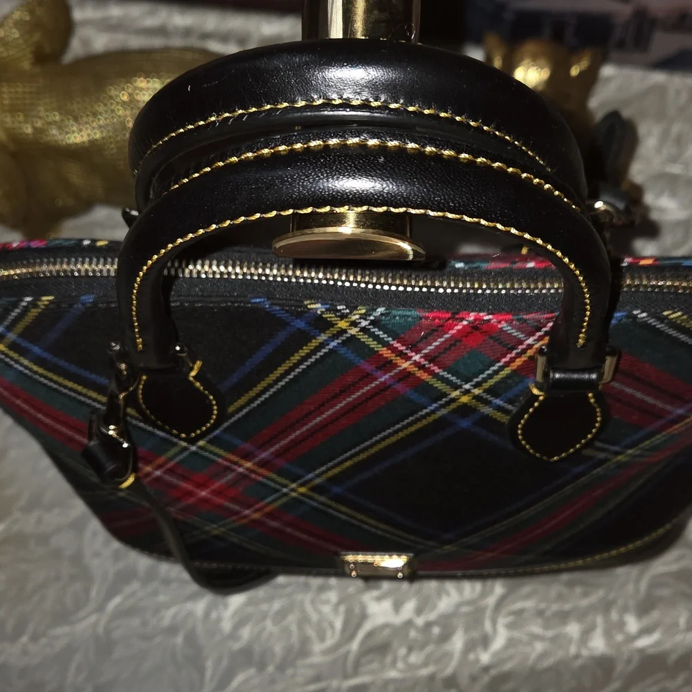 Dooney & Bourke Tartan Dome Satchel